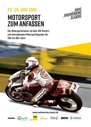 plakat Sachsenring Klassik motorsport